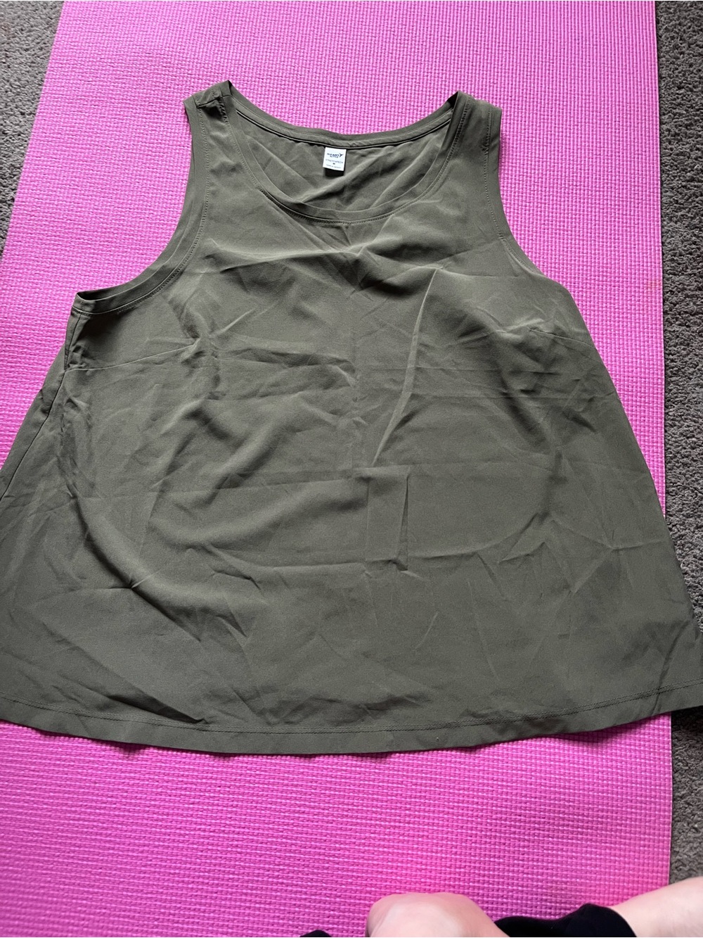 Old Navy Olive Green Scoop Neck Tank Top